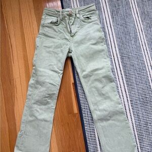 Zara Mint Green Straight Leg Jeans